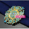 Broche de cristal de la flor del aster